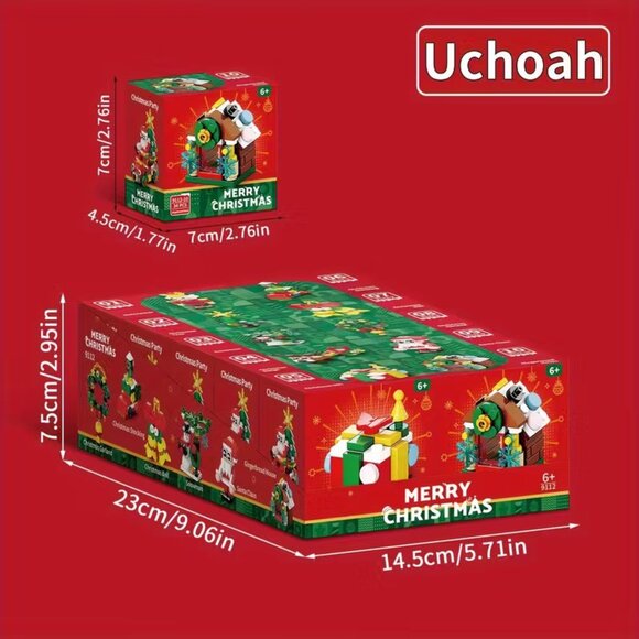 10 Day Avent Calendar 352pcs Christmas Building Blocks Set 2025 - Picture 3 of 3